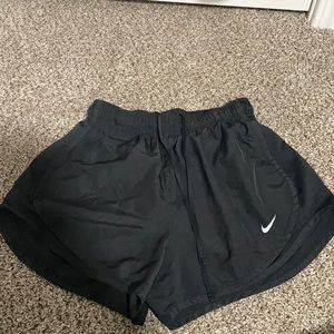 light worn nike workout shorts womens